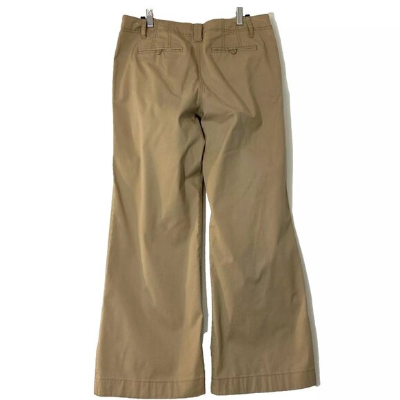 Ann Taylor Loft Wide Leg Mid Rise Kahki Pant size 8 - Picture 2 of 8